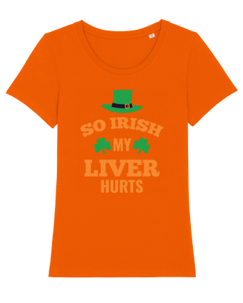 So Irish My Liver Hurts Bright Orange
