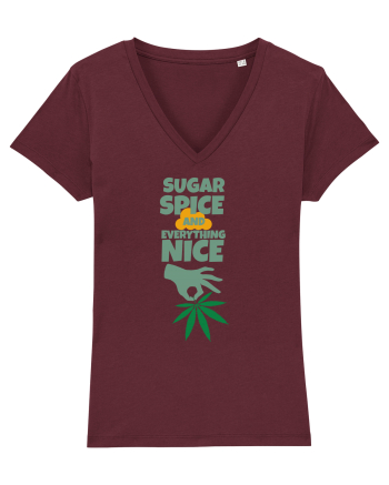 Sugar Spice And Everything Nice Burgundy