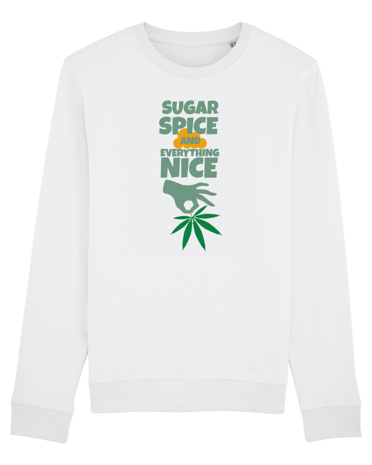 Bluză mânecă lungă Unisex Rise White