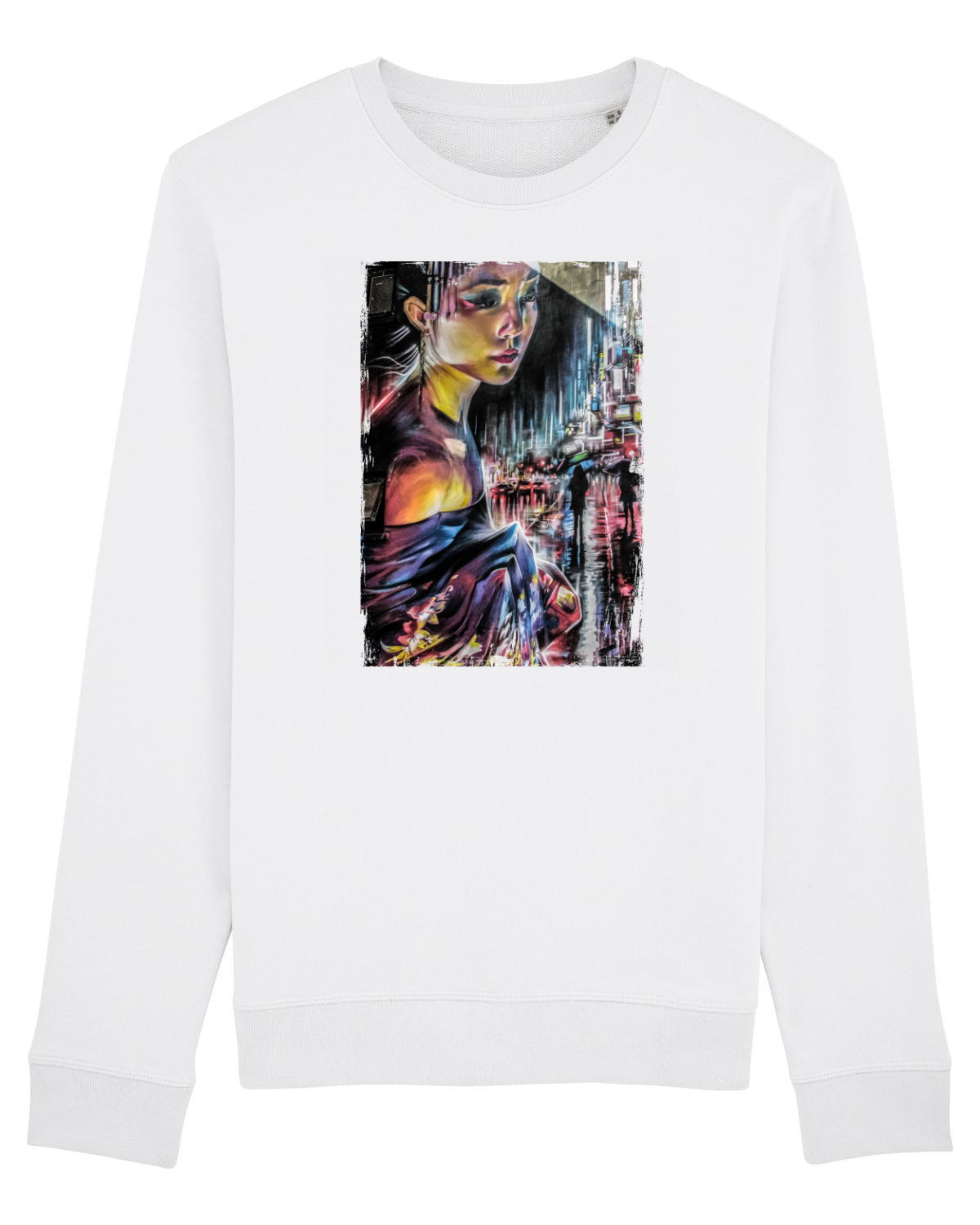 Bluză mânecă lungă Unisex Rise White