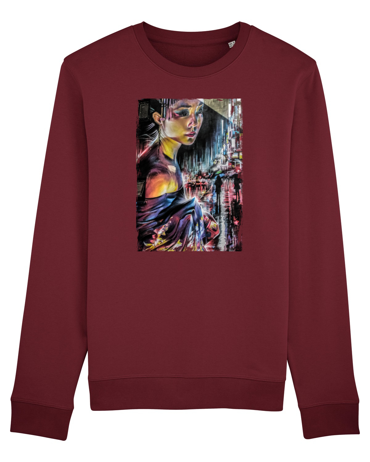 Bluză mânecă lungă Unisex Rise Burgundy
