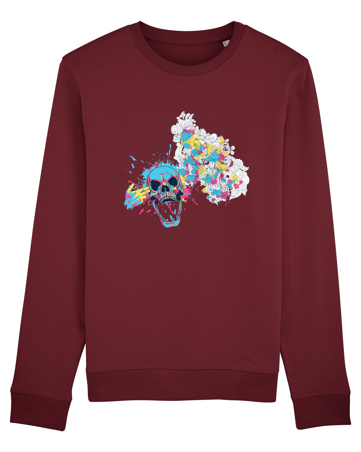 Bluză mânecă lungă Unisex Rise Burgundy