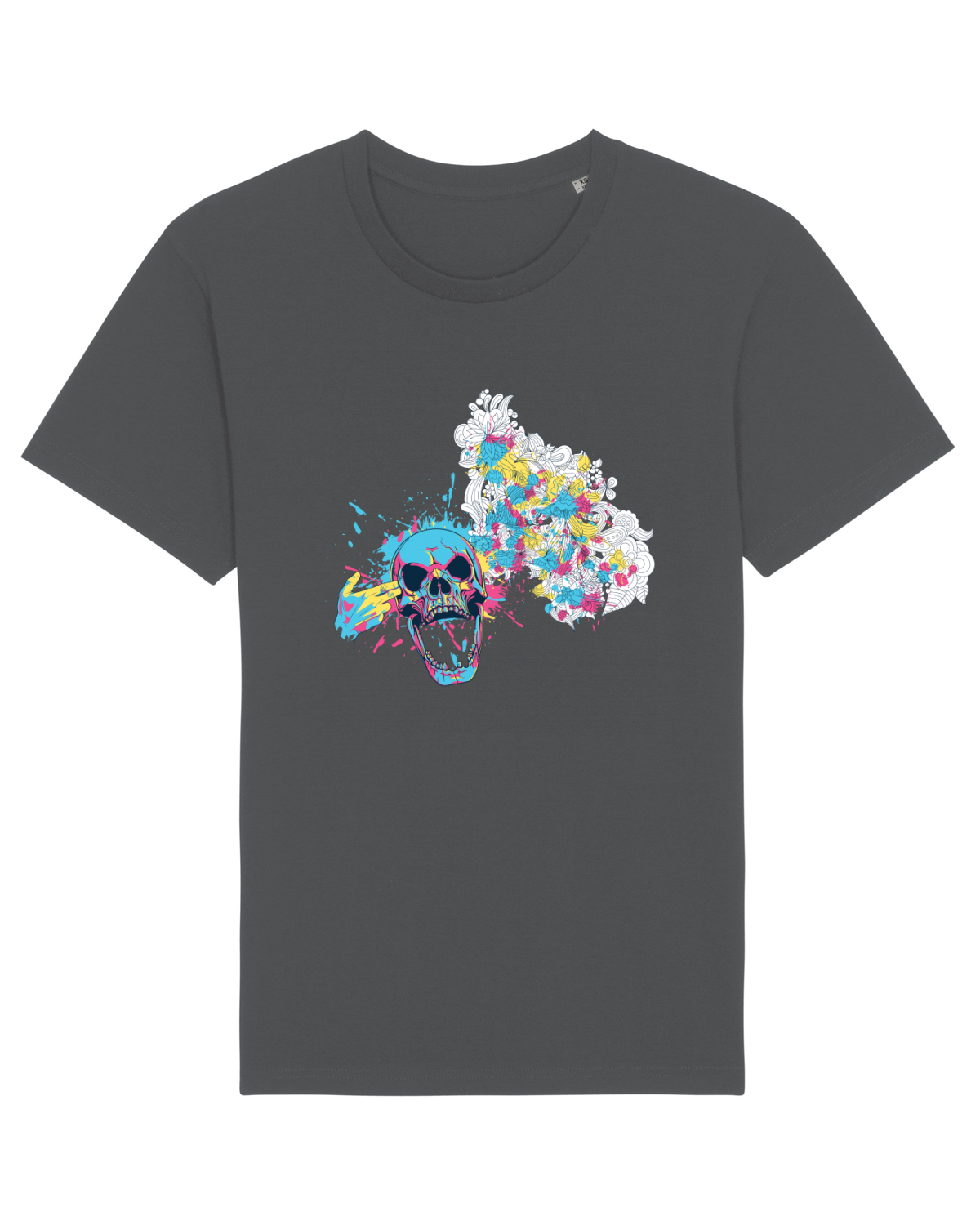 Tricou mânecă scurtă Unisex Rocker Anthracite