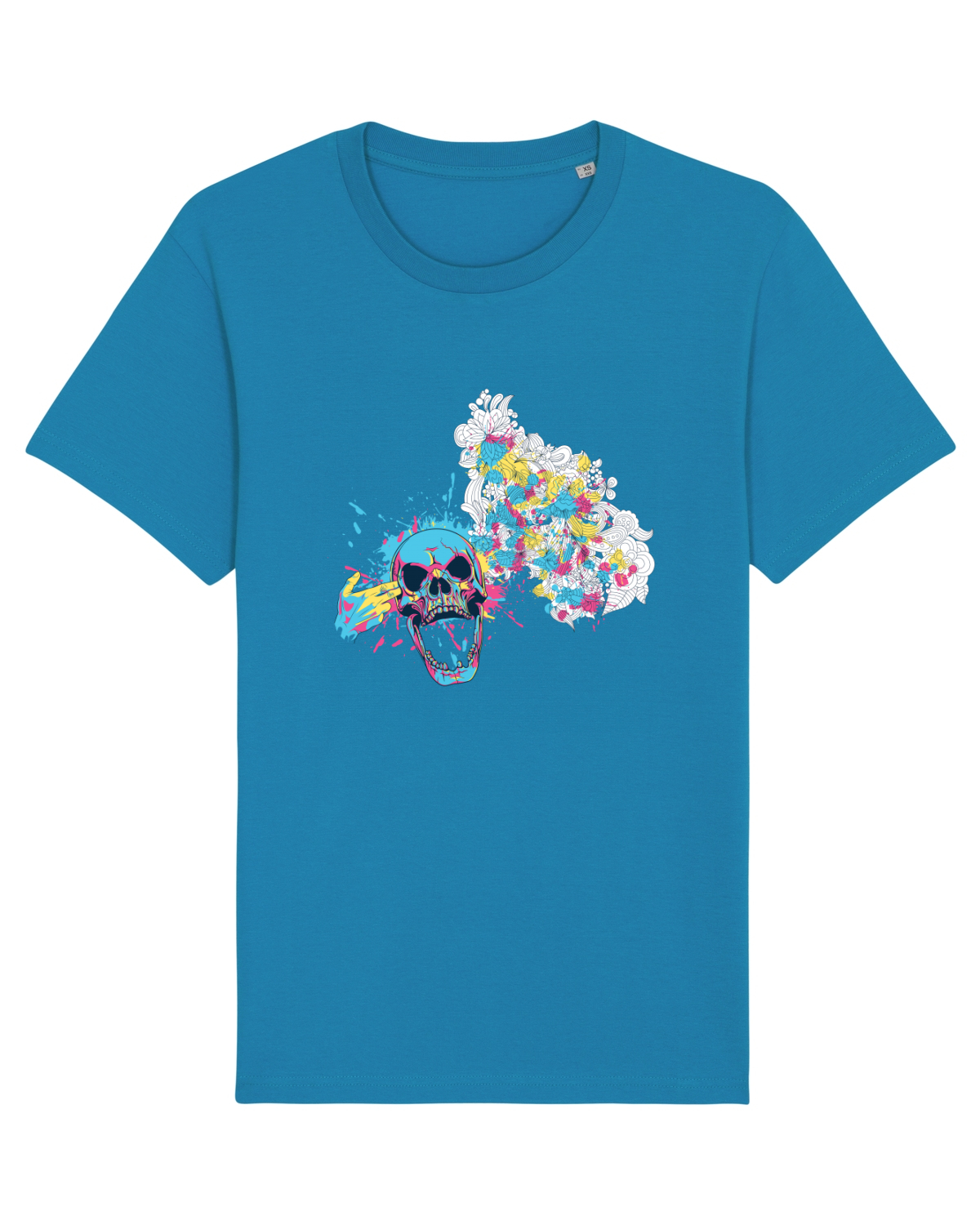 Tricou mânecă scurtă Unisex Rocker Azur