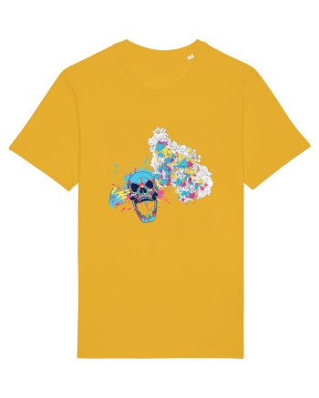 Watercolor Skull Spectra Yellow
