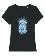 We're All In Tricou mânecă scurtă guler larg fitted Damă Expresser