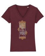 When You Fall I Will Be There To Catch You Tricou mânecă scurtă guler V Damă Evoker
