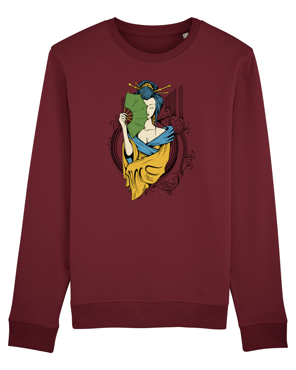 Bluză mânecă lungă Unisex Rise Burgundy