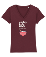 Mighty Tasty Hot Cereals Tricou mânecă scurtă guler V Damă Evoker
