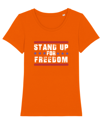 Stand Up for Freedom Bright Orange
