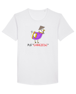 Pui „chinezesc• Tricou mânecă scurtă guler larg Bărbat Skater