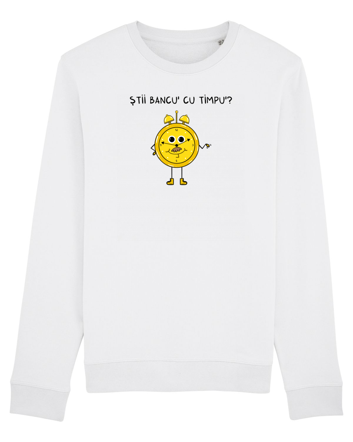 Bluză mânecă lungă Unisex Rise White