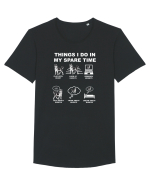HUSKY Tricou mânecă scurtă guler larg Bărbat Skater