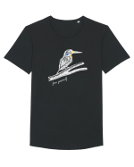 Bird Tricou mânecă scurtă guler larg Bărbat Skater