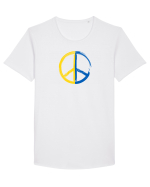 Peace! Tricou mânecă scurtă guler larg Bărbat Skater