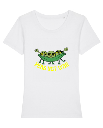 Peas Not War White