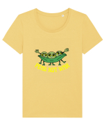 Peas Not War Tricou mânecă scurtă guler larg fitted Damă Expresser
