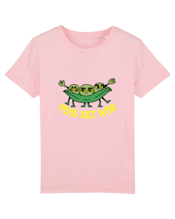 Peas Not War Cotton Pink