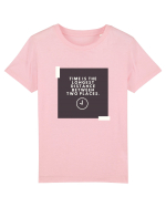 Time is the shortest distance  Tricou mânecă scurtă  Copii Mini Creator