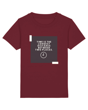 Time is the shortest distance  Burgundy