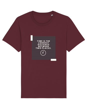 Time is the shortest distance  Burgundy