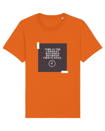 Time is the shortest distance  Bright Orange
