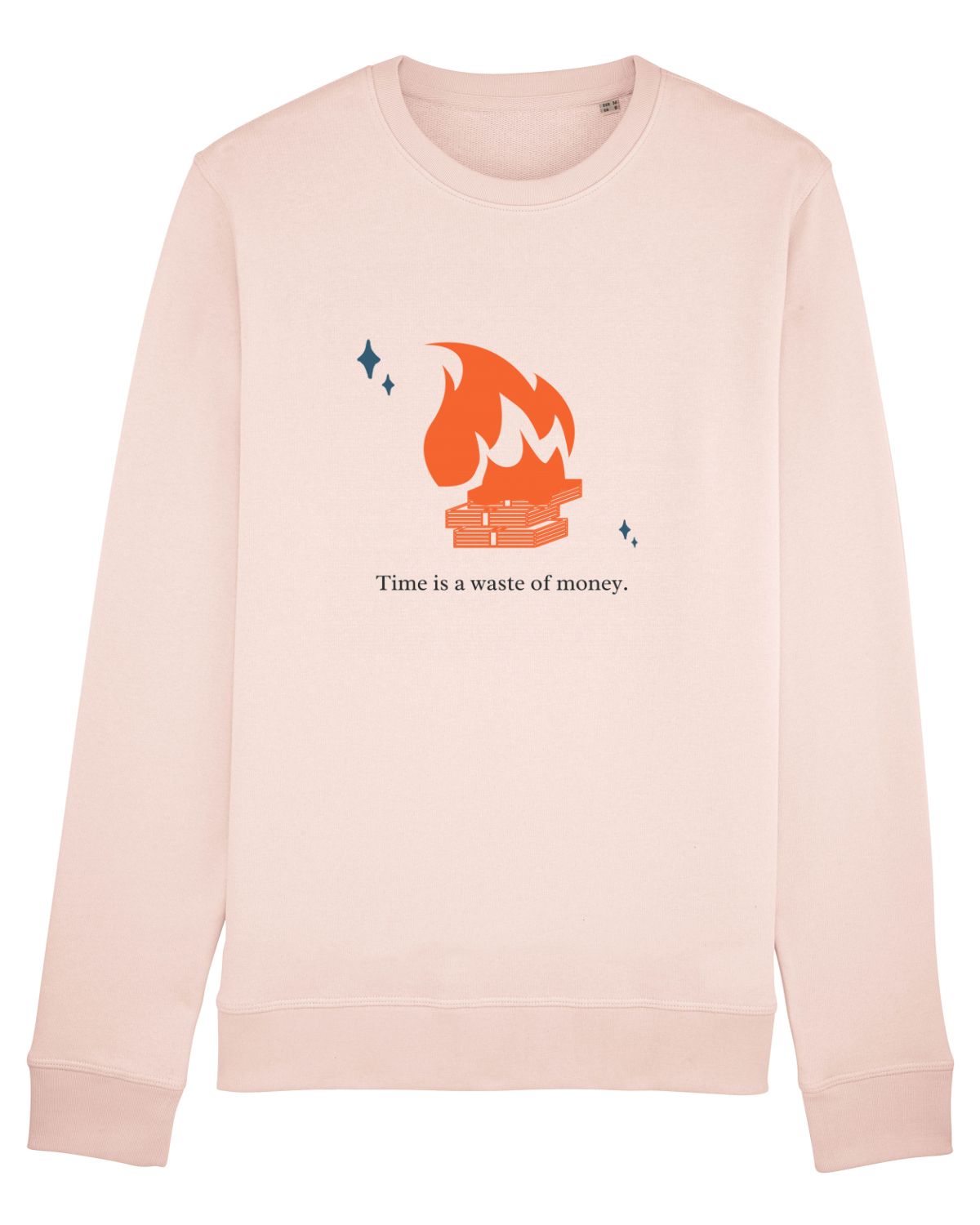 Bluză mânecă lungă Unisex Rise Candy Pink