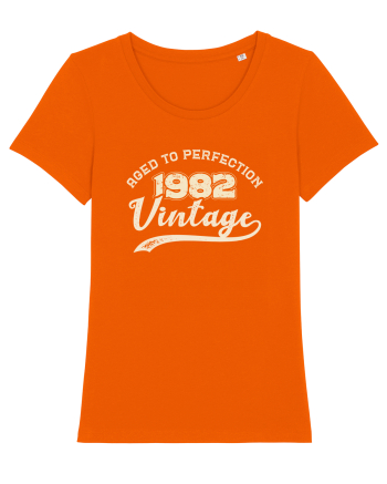 Vintage 1982 Aged to perfection Bright Orange