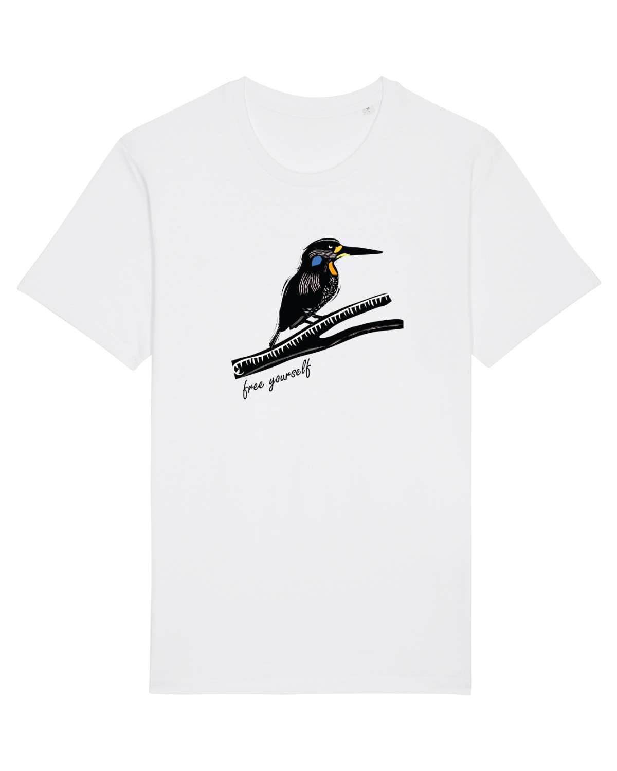 Tricou mânecă scurtă Unisex Rocker White