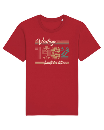 Vintage ST 1982 dark line Red
