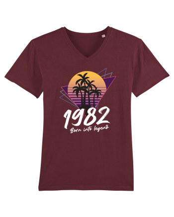 Synthwave  1982 born into legend Burgundy