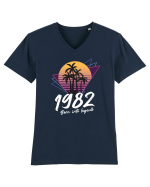 Synthwave  1982 born into legend Tricou mânecă scurtă guler V Bărbat Presenter
