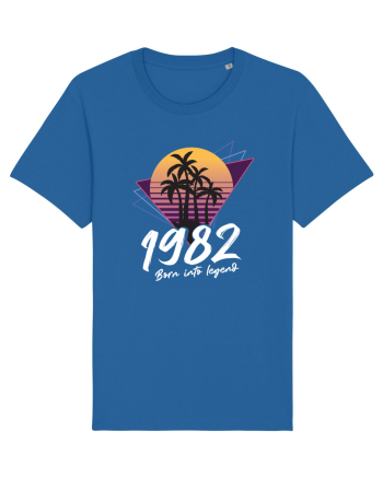 Synthwave  1982 born into legend Royal Blue