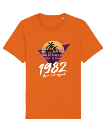 Synthwave  1982 born into legend Bright Orange