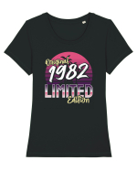 Synthwave  1982 original limited edition Tricou mânecă scurtă guler larg fitted Damă Expresser