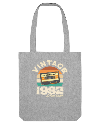 Vintage 1982 retro sunset casette Heather Grey