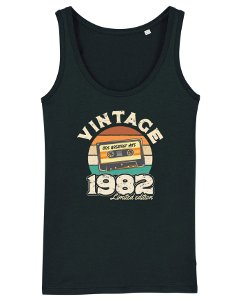 Vintage 1982 retro sunset casette Black
