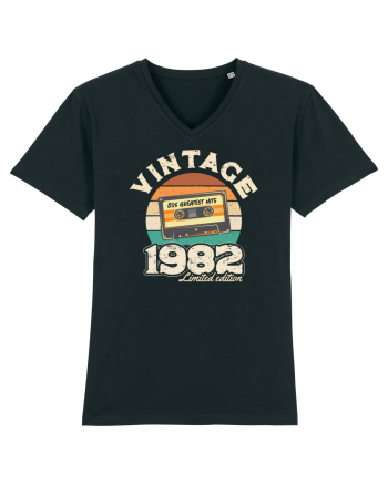 Vintage 1982 retro sunset casette Black