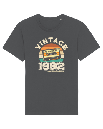 Vintage 1982 retro sunset casette Anthracite