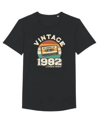 Vintage 1982 retro sunset casette Black