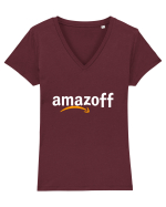 AMAZON AMAZOFF Tricou mânecă scurtă guler V Damă Evoker