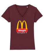 Mc D0nalds WEIGHT Tricou mânecă scurtă guler V Damă Evoker