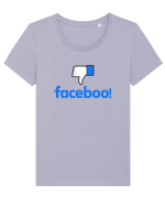 Faceboo Tricou mânecă scurtă guler larg fitted Damă Expresser