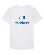 Faceboo Tricou mânecă scurtă guler larg Bărbat Skater