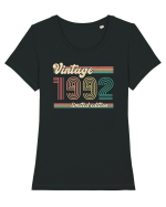 Vintage ST 1992  limited edition Tricou mânecă scurtă guler larg fitted Damă Expresser