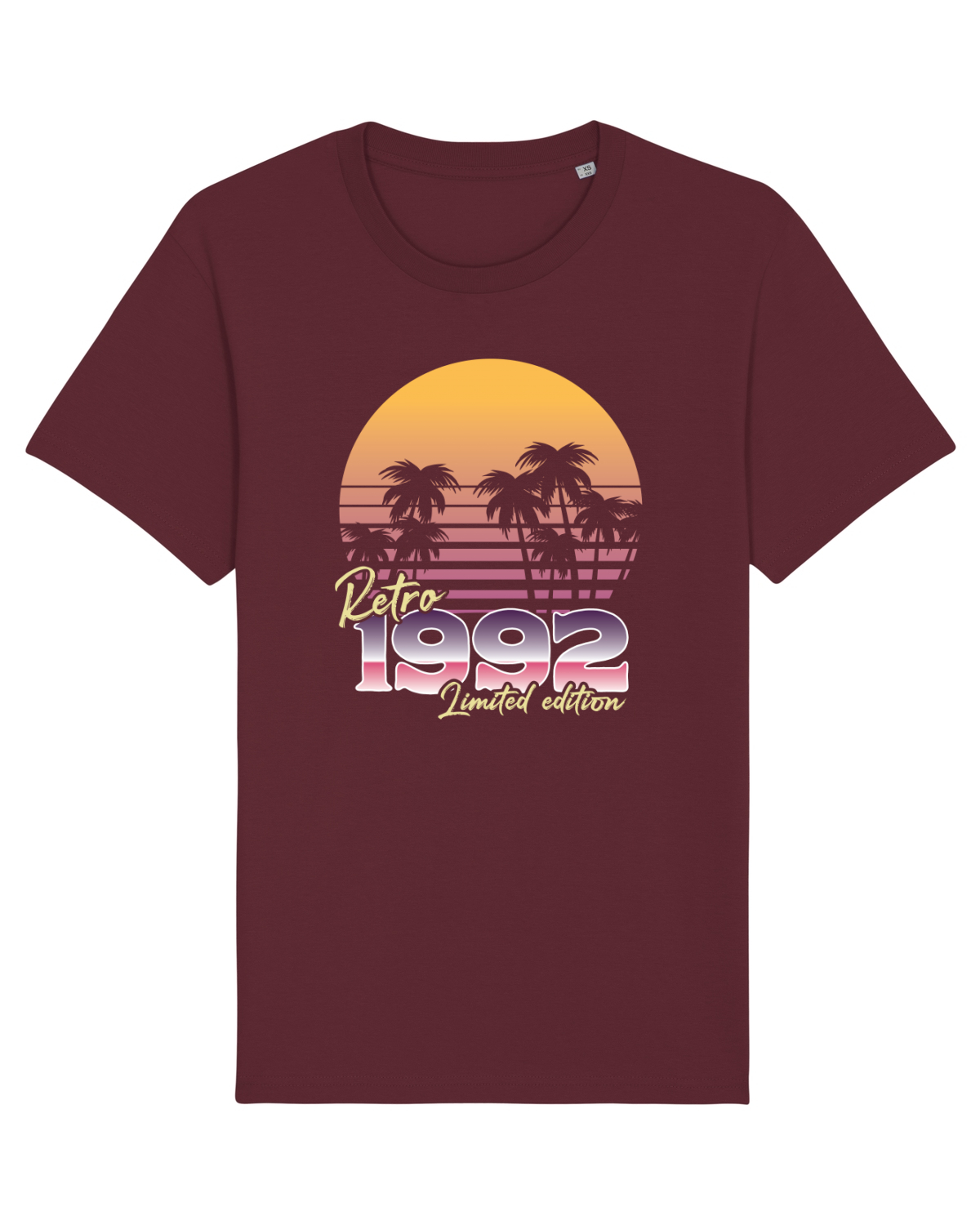 Tricou mânecă scurtă Unisex Rocker Burgundy