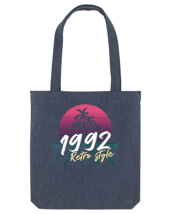 Synthwave  1992 retro style Midnight Blue