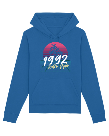 Synthwave  1992 retro style Royal Blue