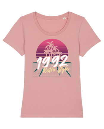 Synthwave  1992 retro style Canyon Pink