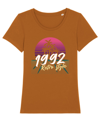 Synthwave  1992 retro style Roasted Orange